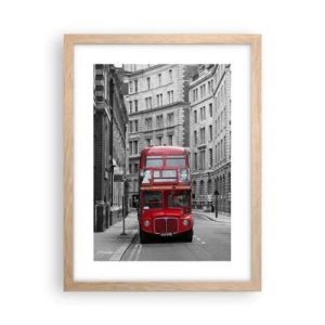 Poszter világos tölgy keretben - A mindennapi életnek nem kell szürkének lennie - 30x40 cm