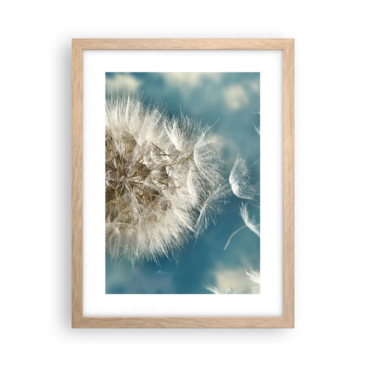 Poszter világos tölgy keretben - Angyal lehelete - 30x40 cm