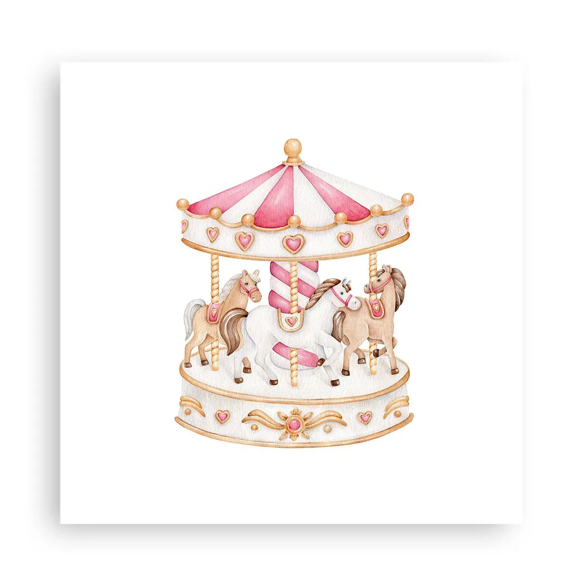 Poszter - A gyermekkor édes világa - 30x30 cm