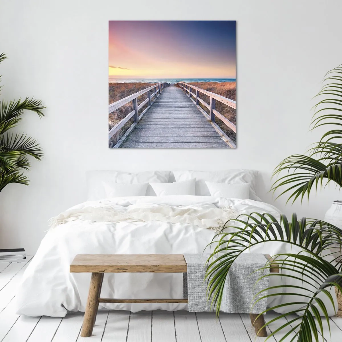 Vászonkép - Balti esti aurora - 70x70 cm