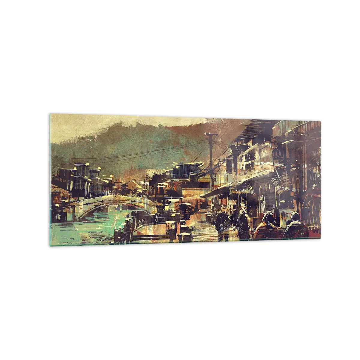 Üveg kép - Az élet, mint a szürke gazdagság - 120x50 cm