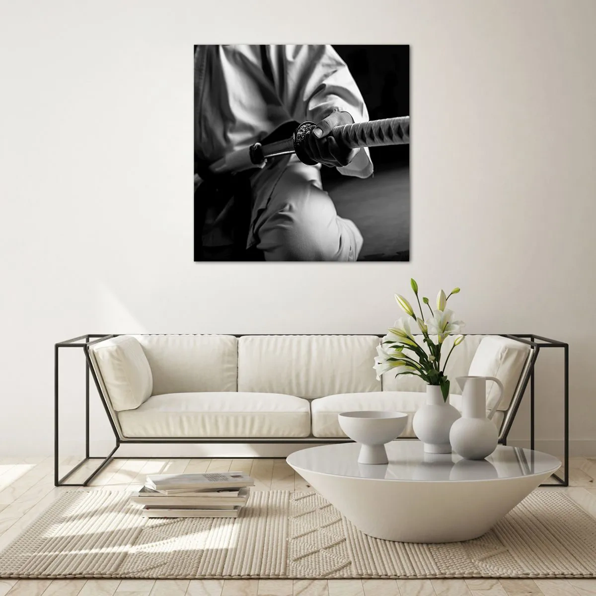 Üveg kép - Harcos lelke - 70x70 cm