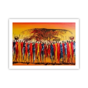 Poszter - Oda, oda, oda oda mennek - 70x50 cm