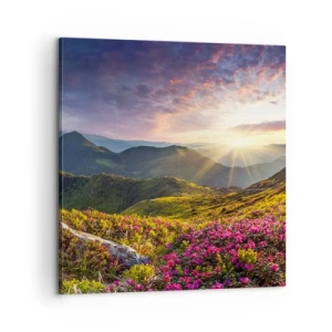 Vászonkép - A Hegyi reggeli frissesség - 60x60 cm