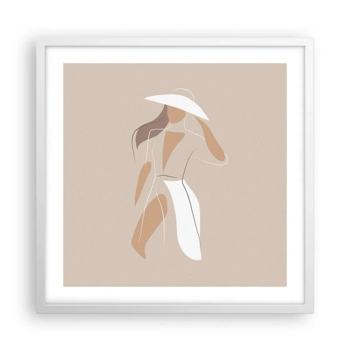 Poszter fekete keretben - A divat egy játék - 50x50 cm