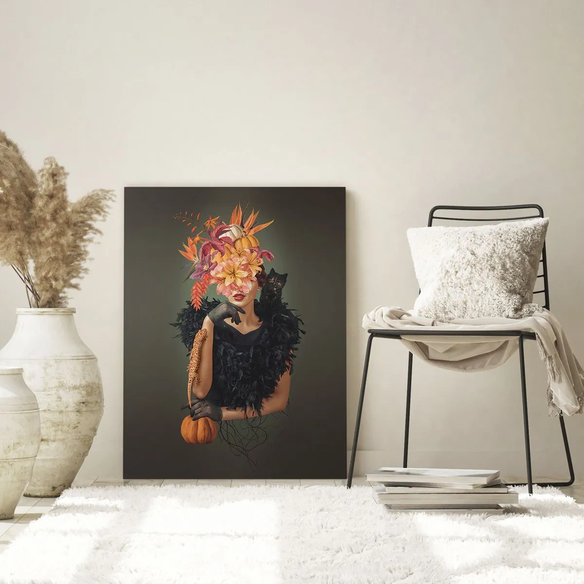 Üveg kép - Egy boszorkány mágiája - 80x120 cm