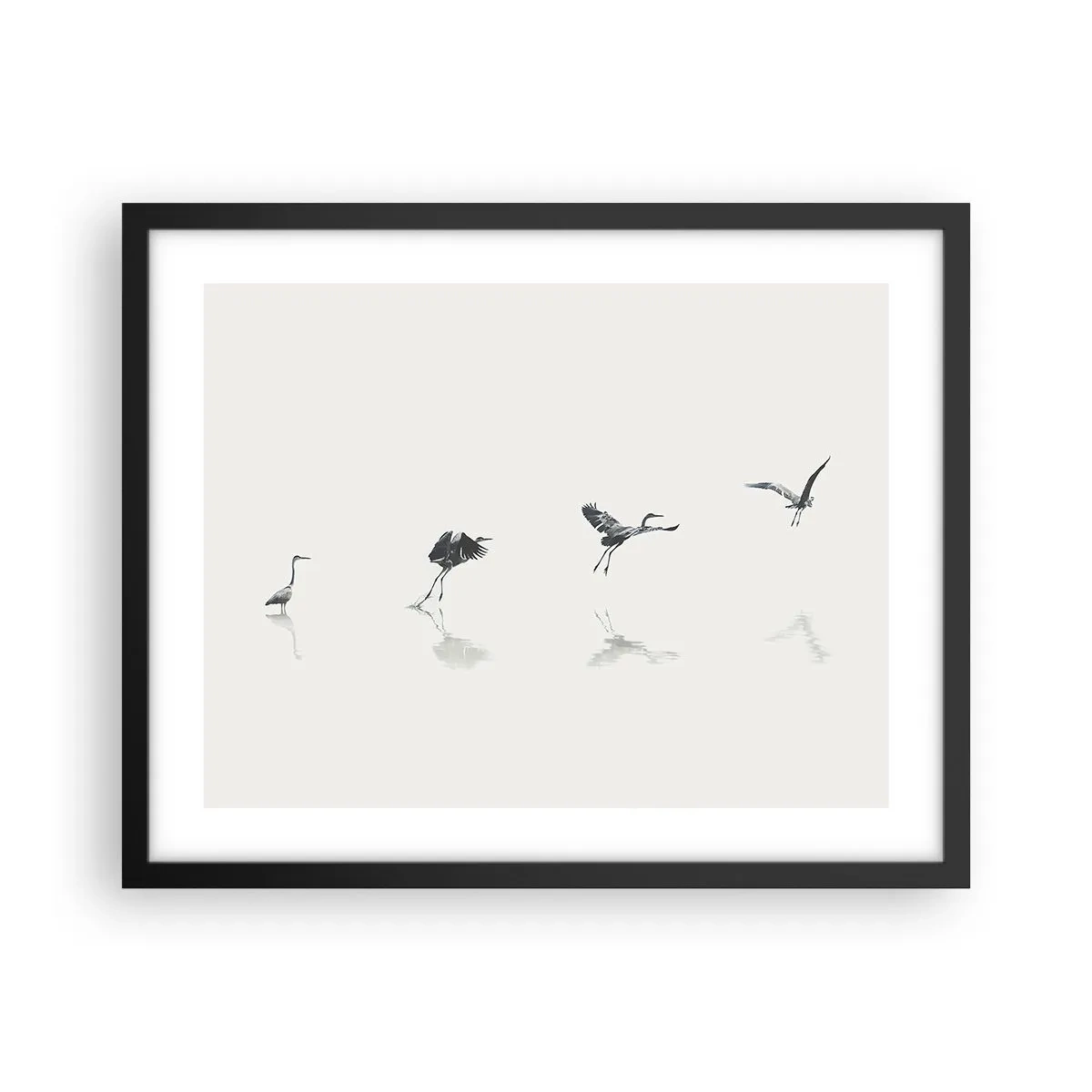 Poszter fehér keretben - Négy egyszerű lépés - 50x40 cm