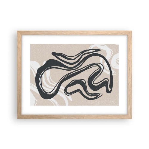 Poszter világos tölgy keretben - Megsokszorozott kifejezés - 40x30 cm