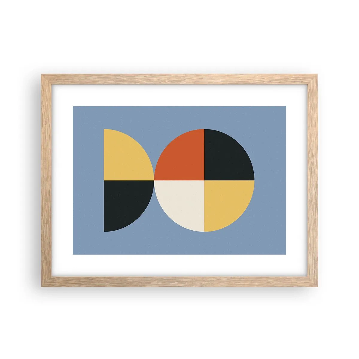 Poszter világos tölgy keretben - Nézd és számolj - 40x30 cm