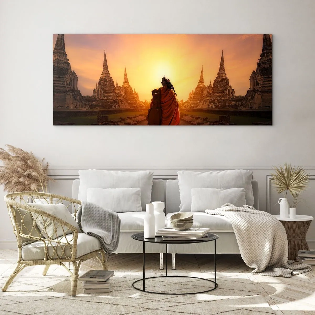 Üveg kép - Nyugalomban a végtelenségen át - 160x50 cm