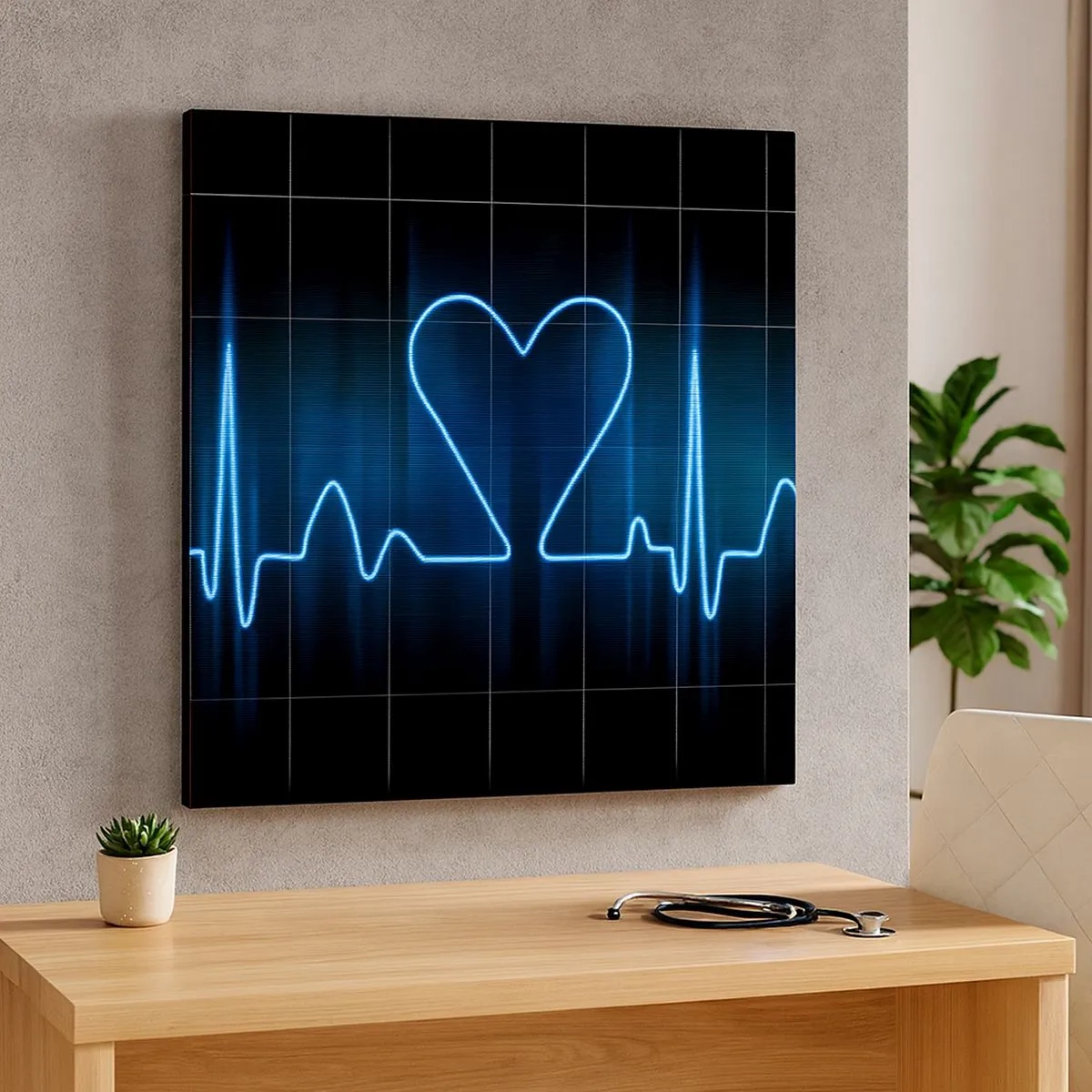 Vászonkép - A szív ritmusában - 30x30 cm