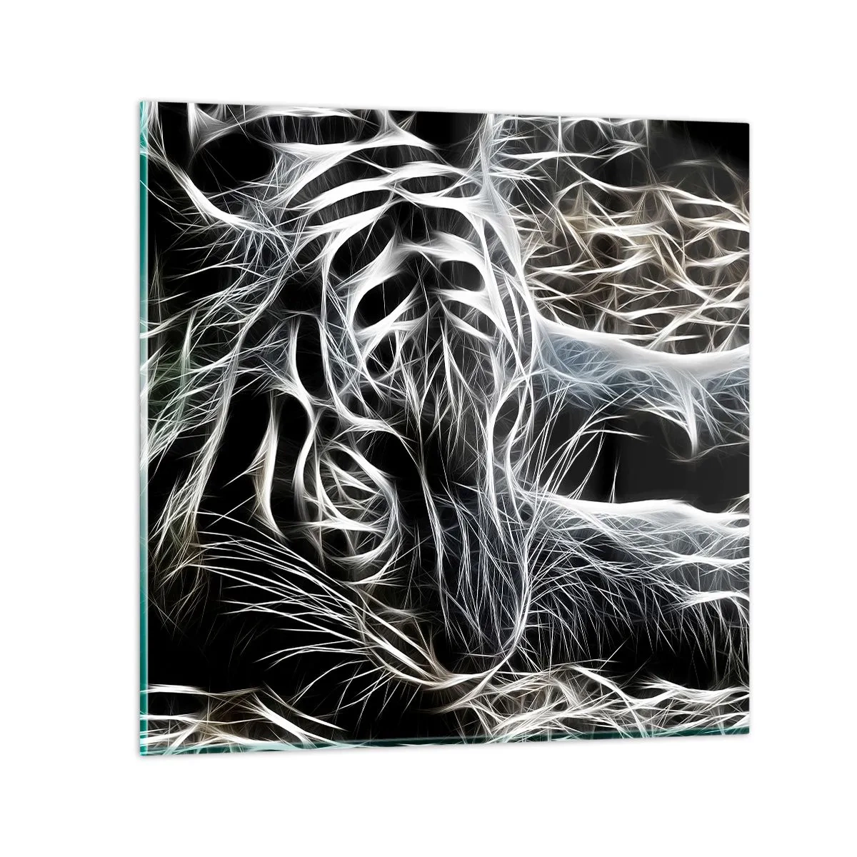 Üveg kép - Tanulmány a macska könnyedségéről - 50x50 cm