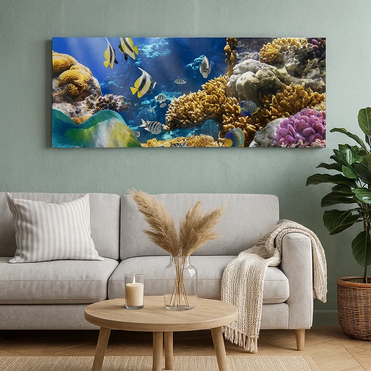 Vászonkép - Nagy forgalom a nyaraló ösvényen - 30x30 cm