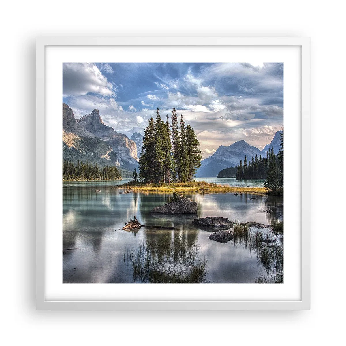 Poszter fekete keretben - A nagy és tiszta víz mellett... - 50x50 cm