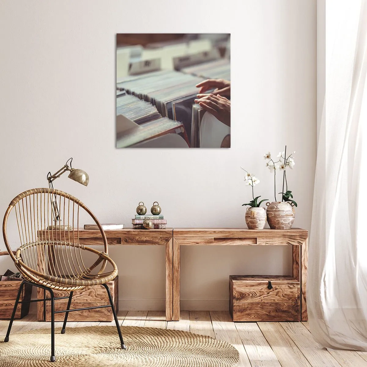 Vászonkép - Érzelmeket keresése - 60x60 cm