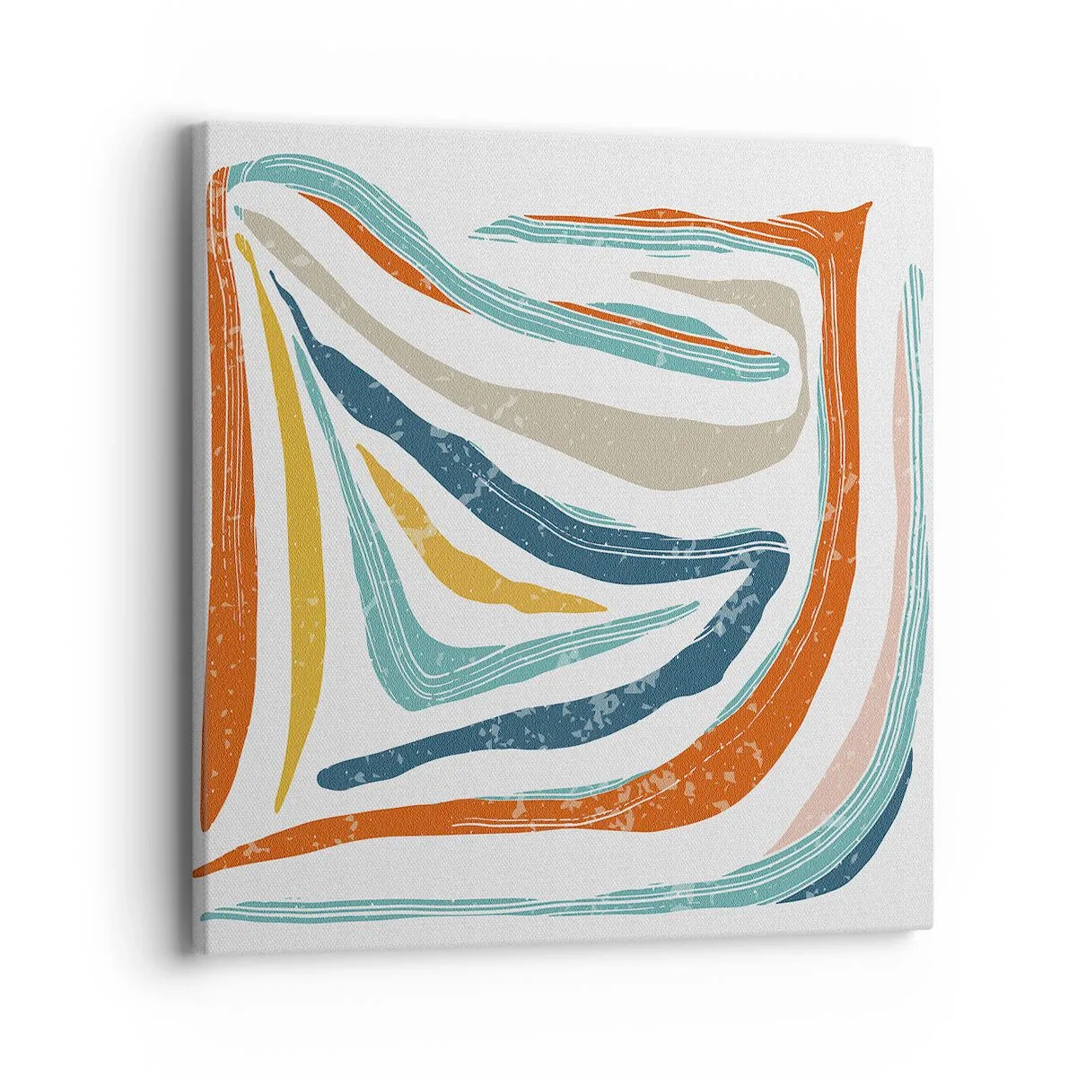 Vászonkép - Barátságosan mosolygó absztrakció - 40x40 cm