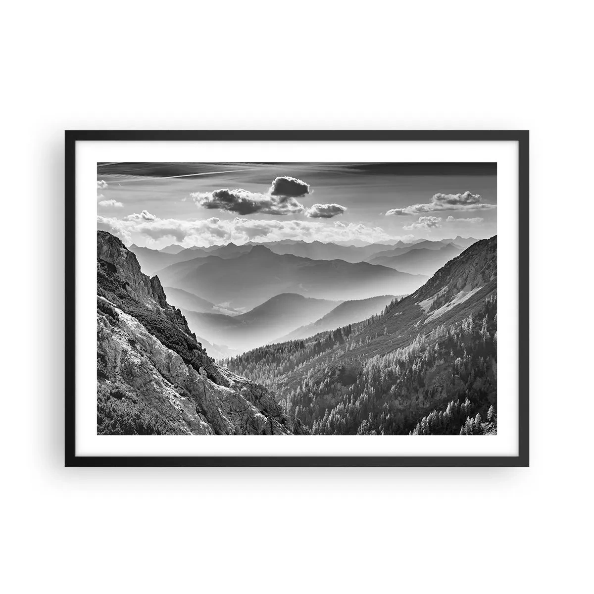 Poszter fehér keretben - Egészen a horizontig - 70x50 cm