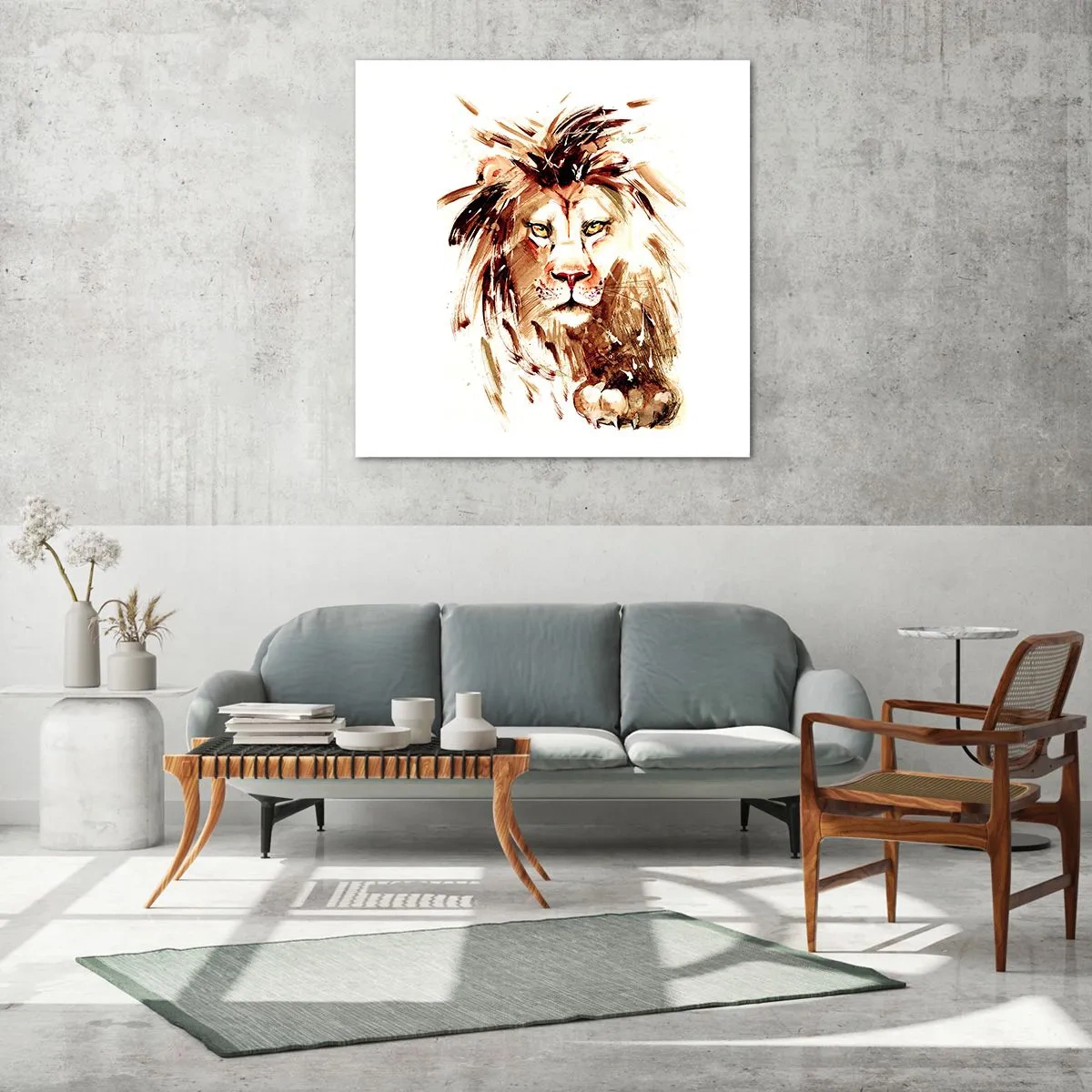 Üveg kép - Erő és méltóság - 70x70 cm