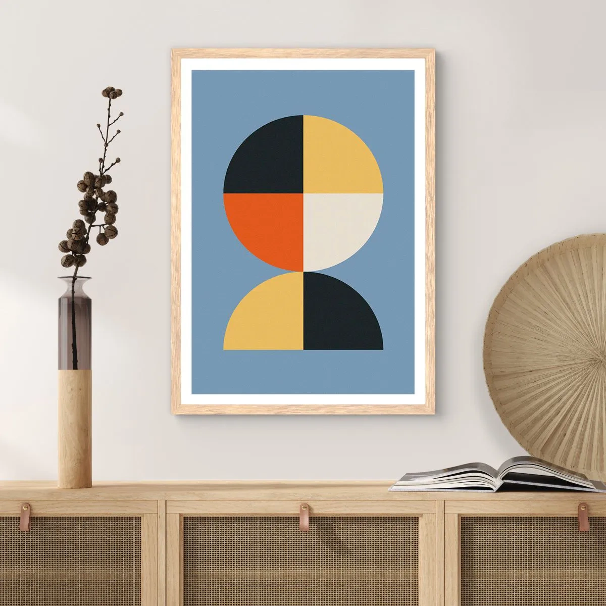 Poszter világos tölgy keretben - Nézd és számolj - 70x100 cm