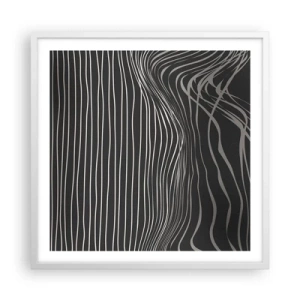 Poszter fekete keretben - Ritmus és akcentus - 60x60 cm