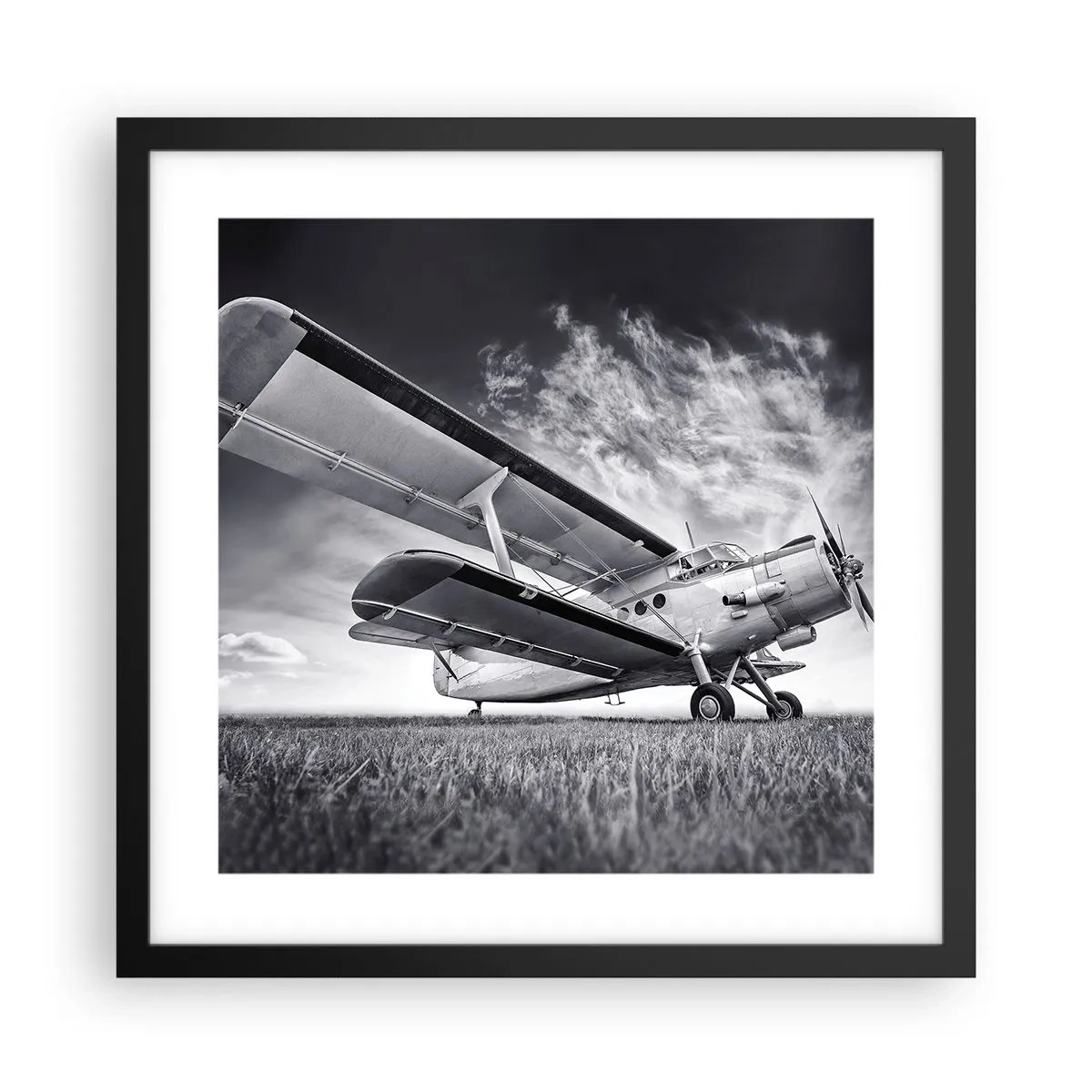 Poszter fehér keretben - A szárnyas vándor - 40x40 cm