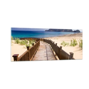 Üveg kép - Vigyél el a boldog szigetekre - 100x40 cm