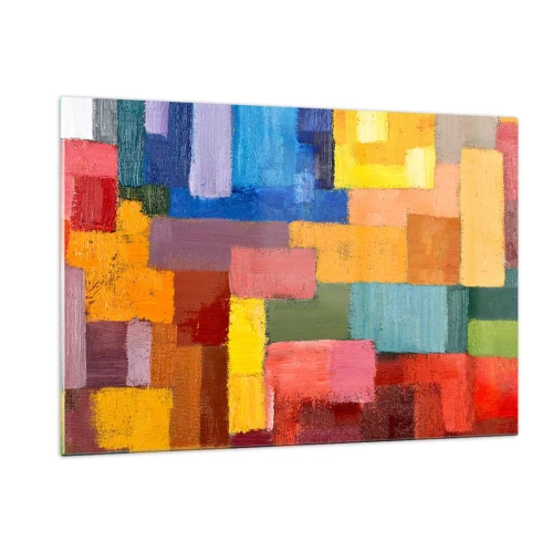 Üveg kép - Mindegyik más, mindegyik színes - 120x80 cm