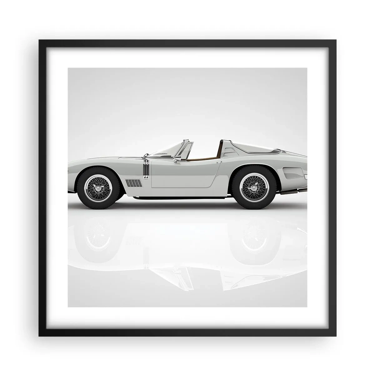 Poszter fehér keretben - A szórakozás ígérete - 50x50 cm