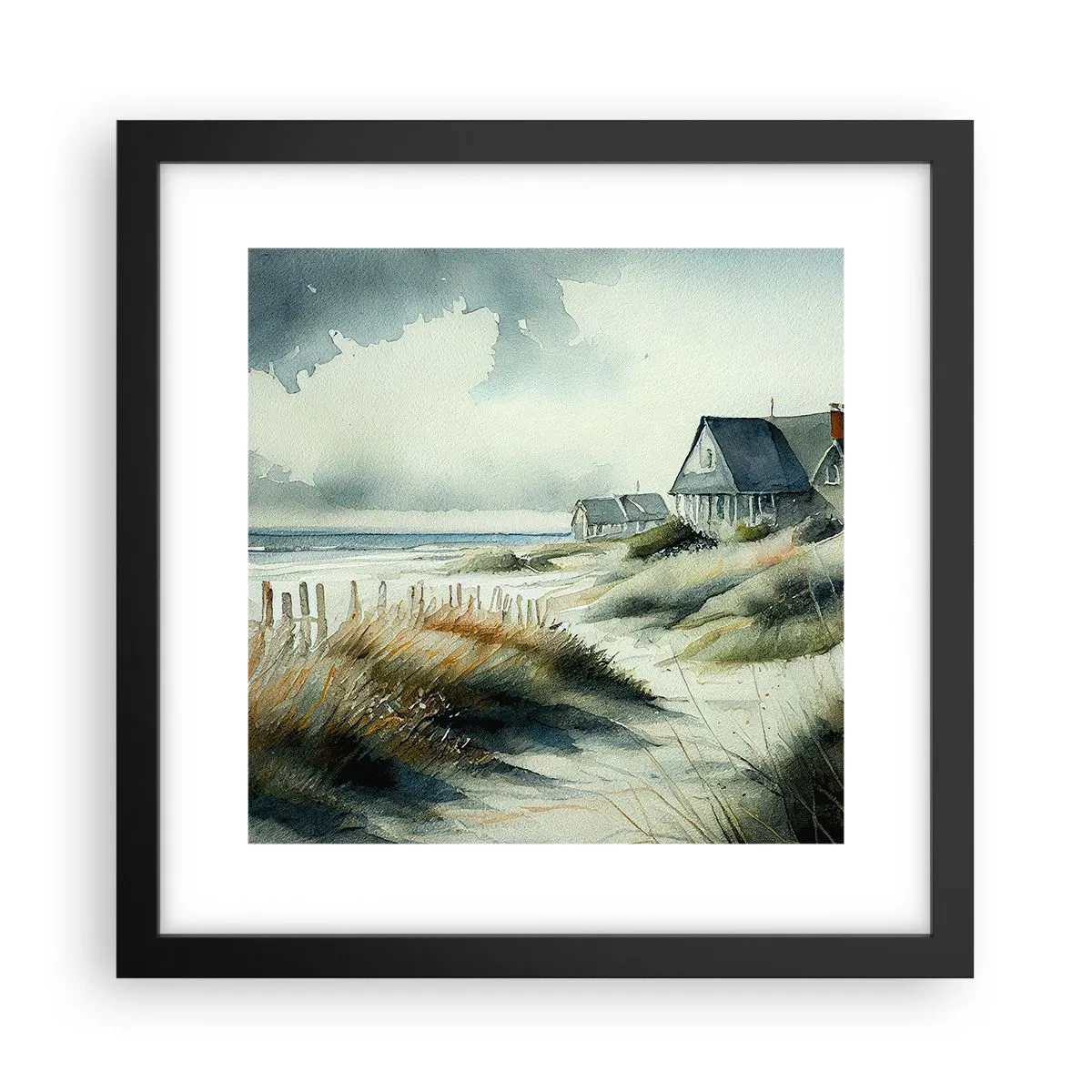 Poszter fehér keretben - Távol a nyüzsgéstől - 30x30 cm