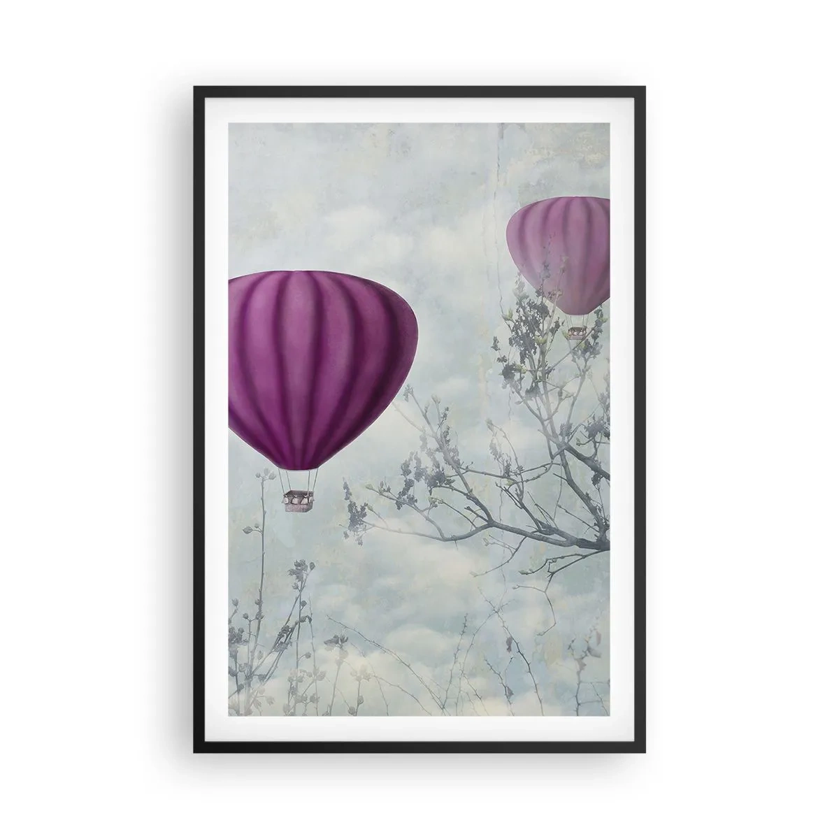 Poszter fehér keretben - Mint a hajók az égen - 61x91 cm