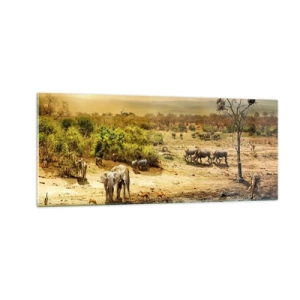 Üveg kép - „Z Edenu zaś wypływała rzeka…" - 100x40 cm