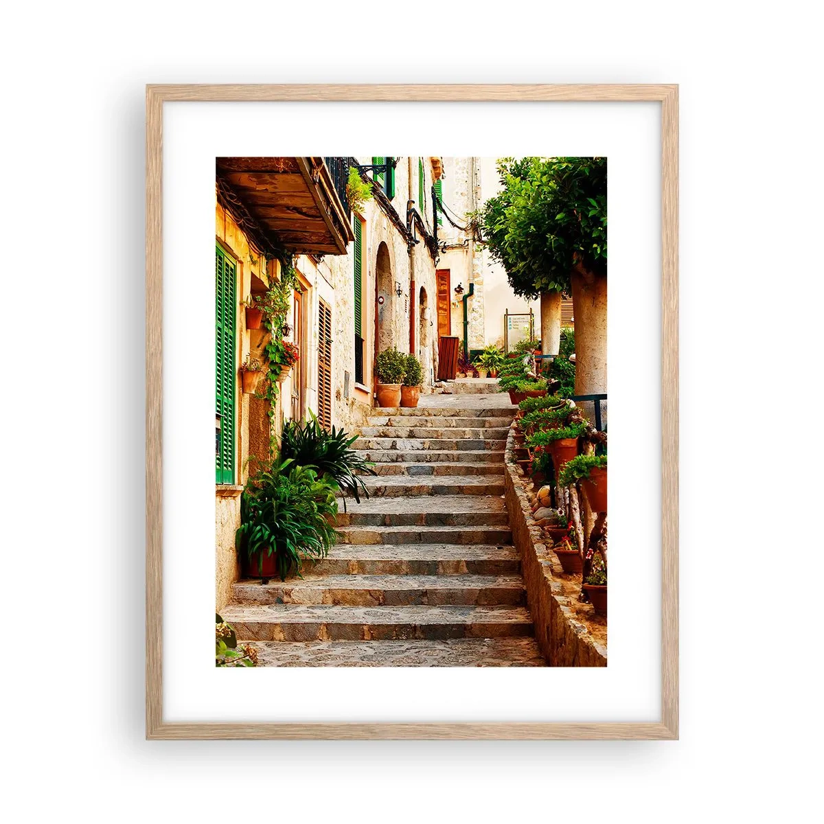 Poszter világos tölgy keretben - A spanyol nyaralás varázsa - 40x50 cm