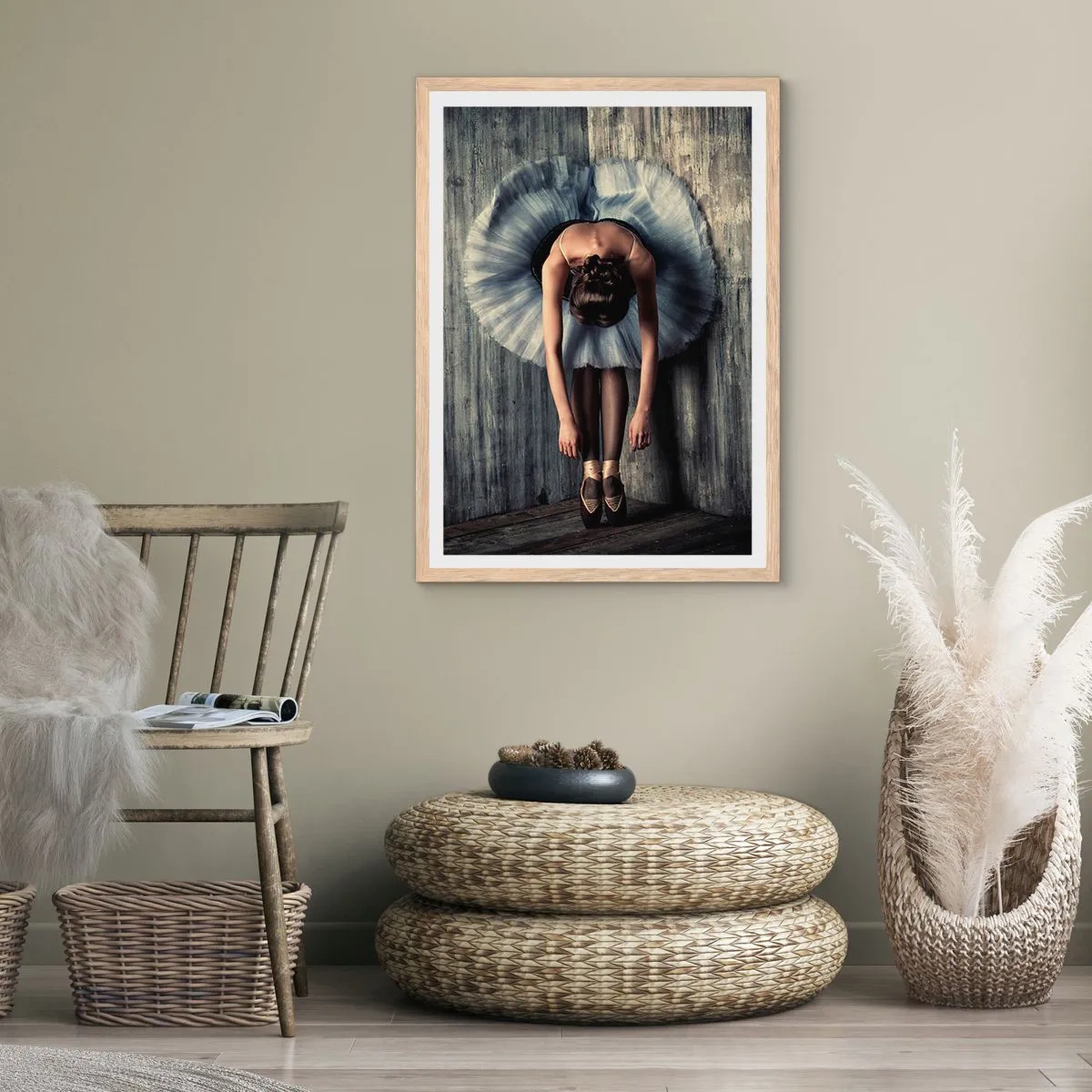 Poszter világos tölgy keretben - Amikor elhallgat a zene - 50x70 cm