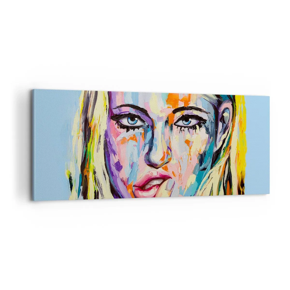 Vászonkép - Nézz egyenesen a szemébe - 100x40 cm