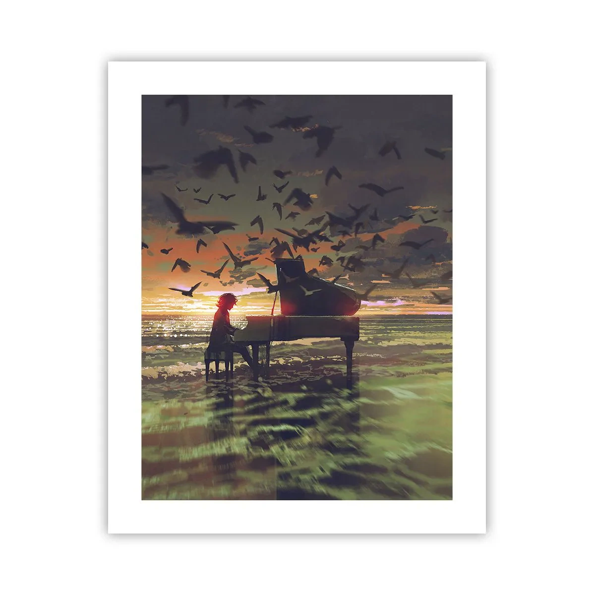 Poszter - Koncert zongorára és a hullámokra - 40x50 cm