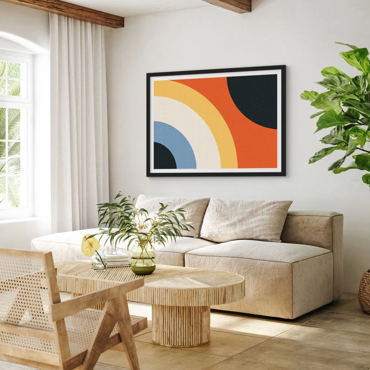 Poszter fehér keretben - Magam felé - 100x70 cm