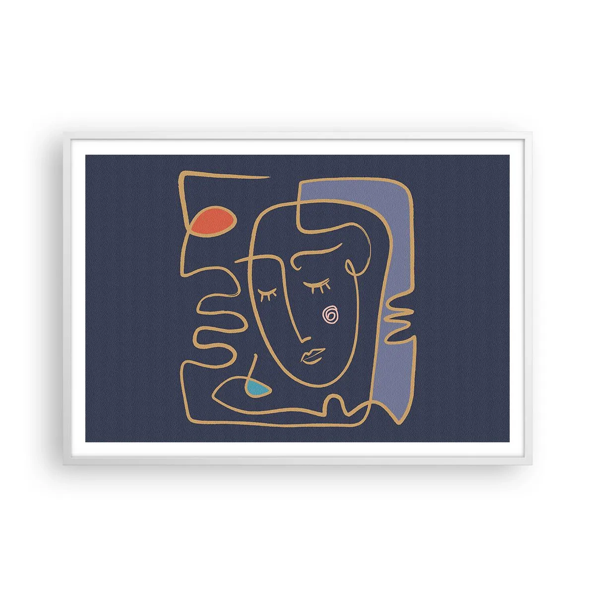 Poszter fekete keretben - Álmodozásban - 100x70 cm