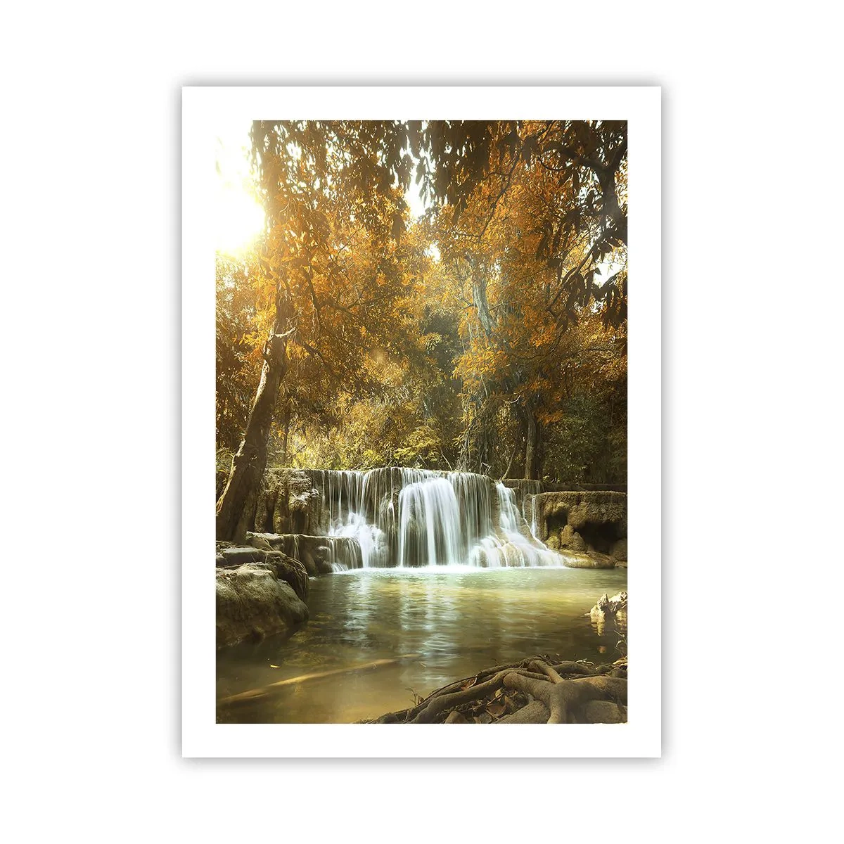 Poszter - Park kaszkád - 50x70 cm