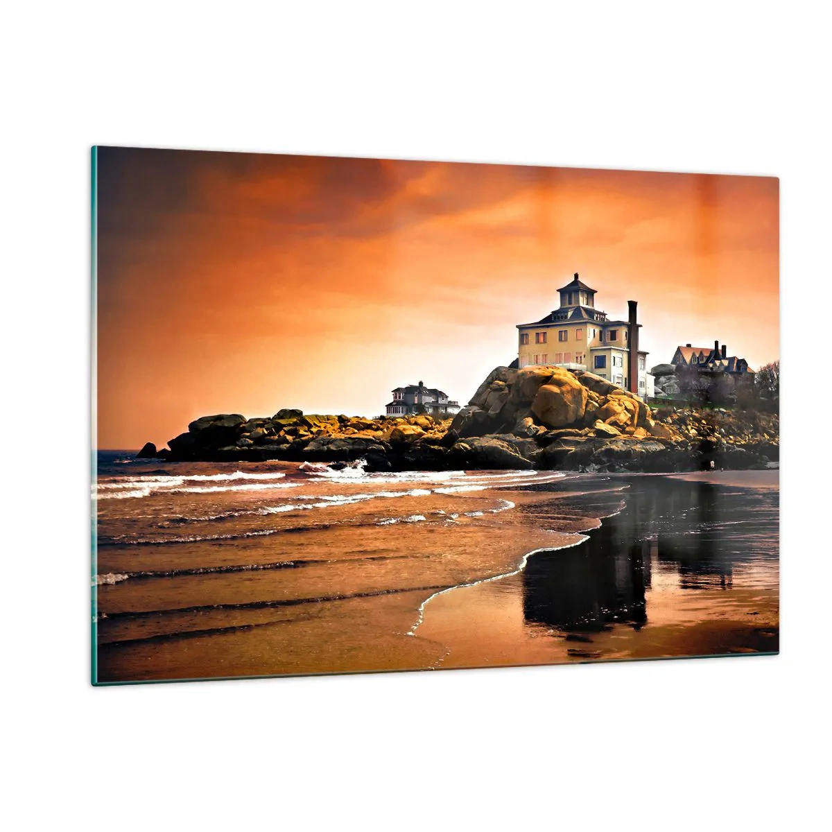 Üveg kép - Nyugati parti elegancia - 120x80 cm