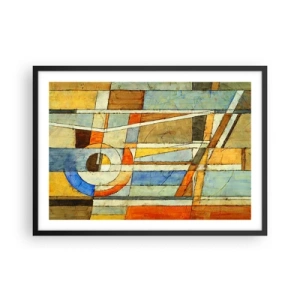 Poszter fehér keretben - Kubizmus az építkezésen - 70x50 cm