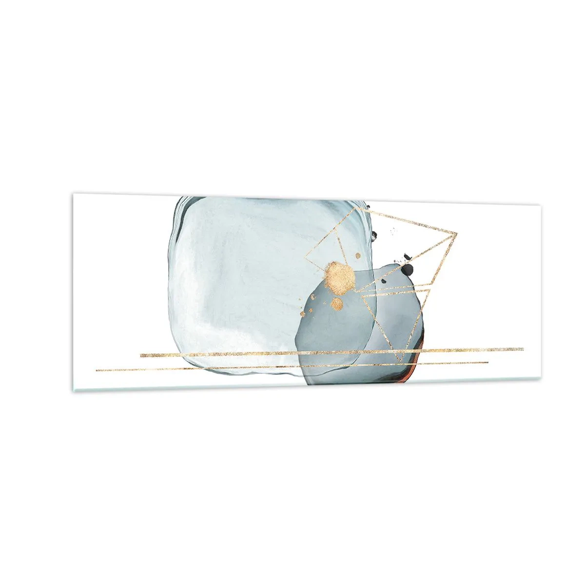 Üveg kép - Cseppek tanulmánya - 140x50 cm