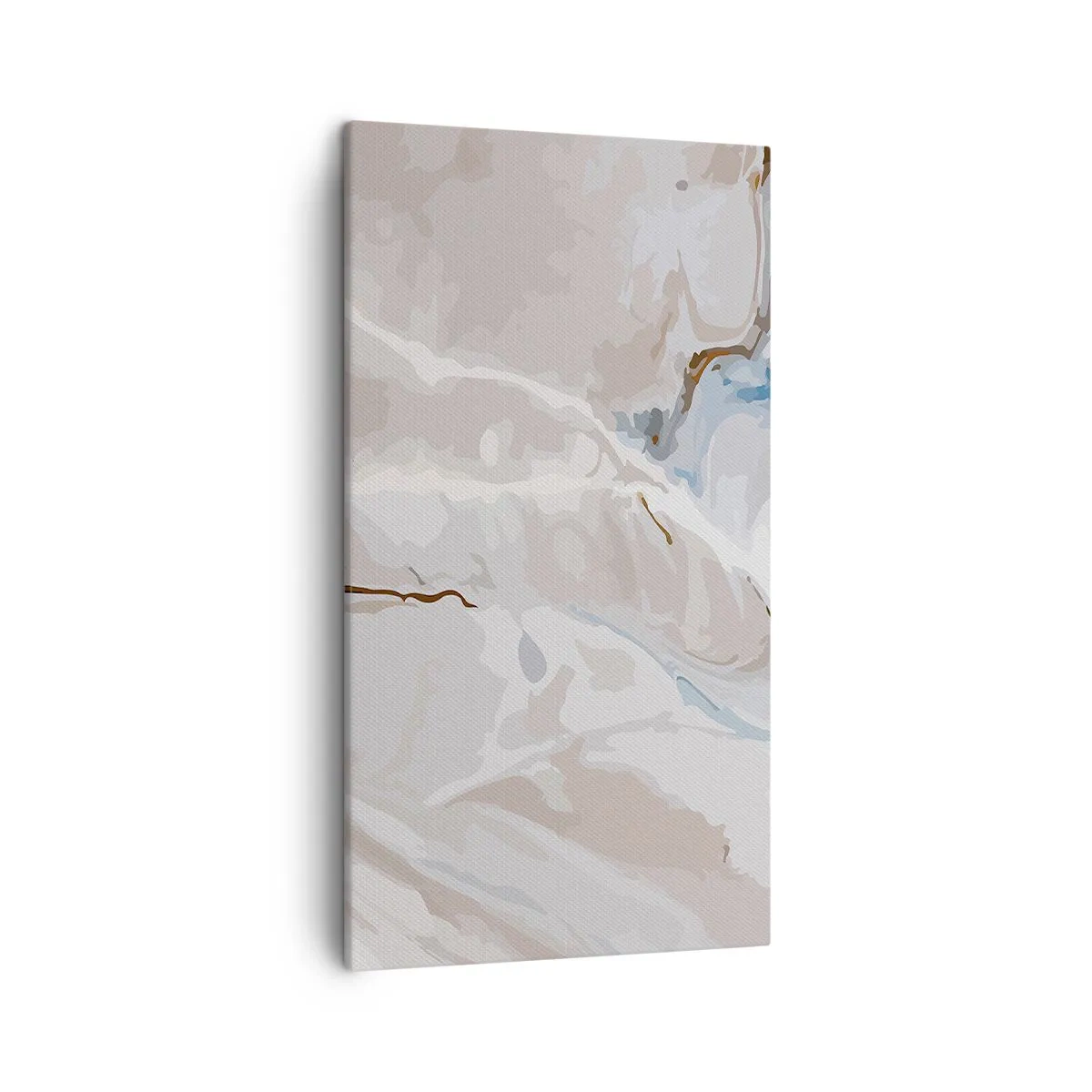 Vászonkép - Kék kanyarog a fehér alatt - 45x80 cm