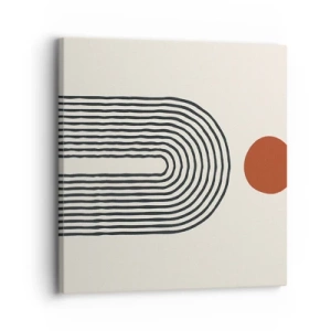 Vászonkép - Formák és színek vonzalma - 30x30 cm