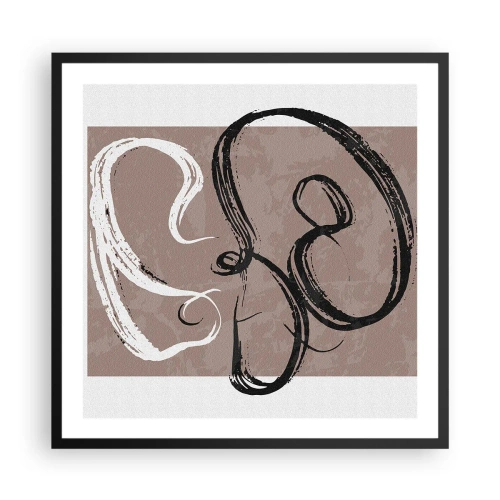 Poszter fehér keretben - Kompozíció - a teljesség keresése - 60x60 cm