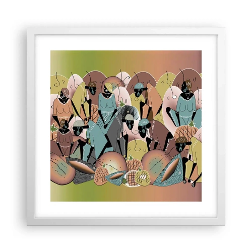 Poszter fekete keretben - Jön a nagy ünnep - 40x40 cm