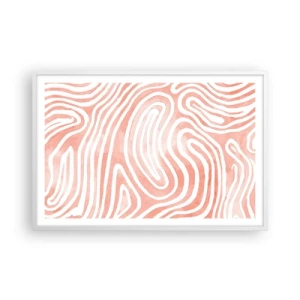 Poszter fekete keretben - Egy korall labirintusban - 91x61 cm