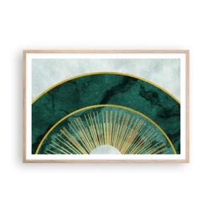 Poszter világos tölgy keretben - Egy másik naprendszer - 91x61 cm