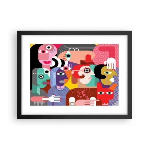 Poszter fehér keretben - Picassó úrtól vagyunk - 40x30 cm