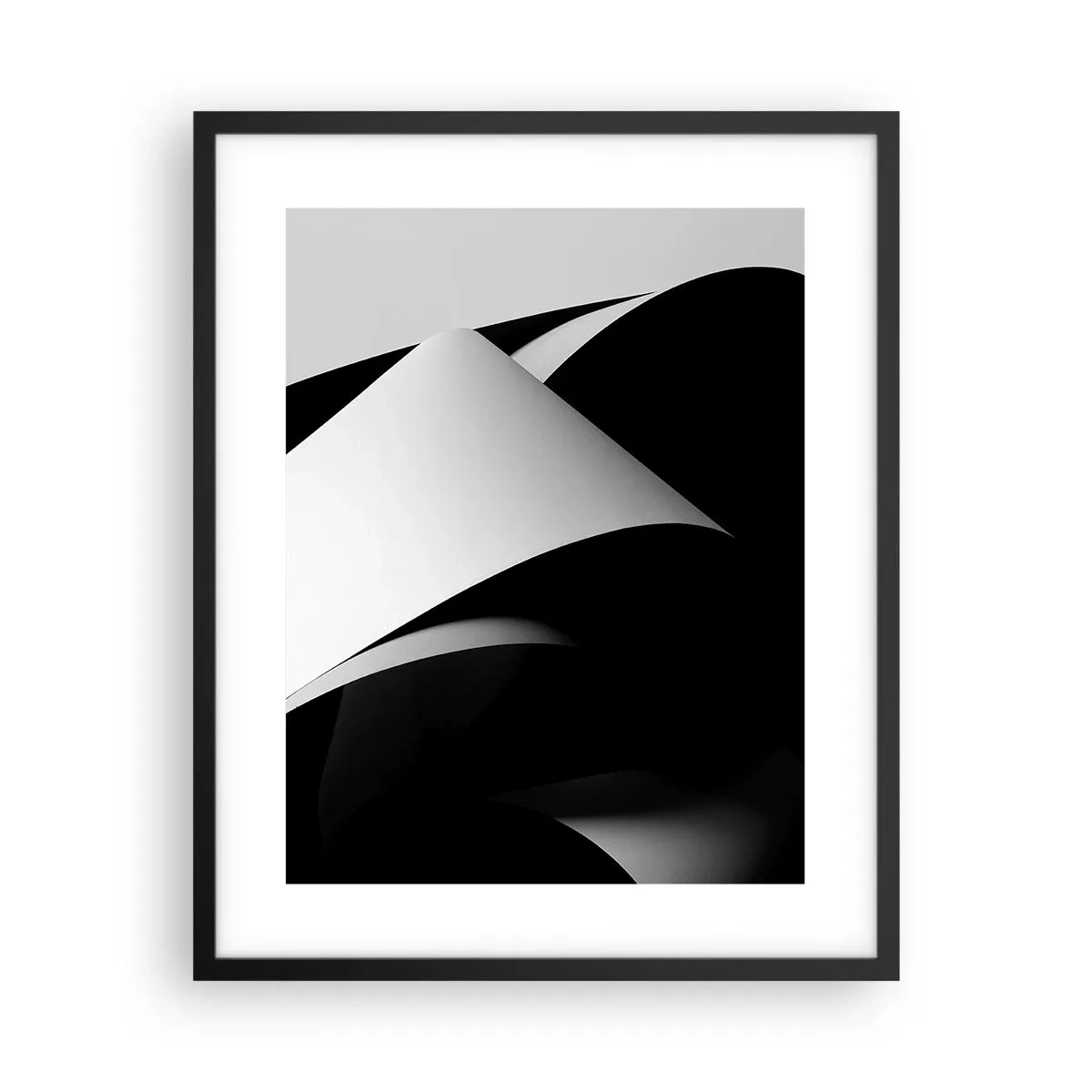 Poszter fehér keretben - Fénysíkok az árnyék mélyéről - 40x50 cm