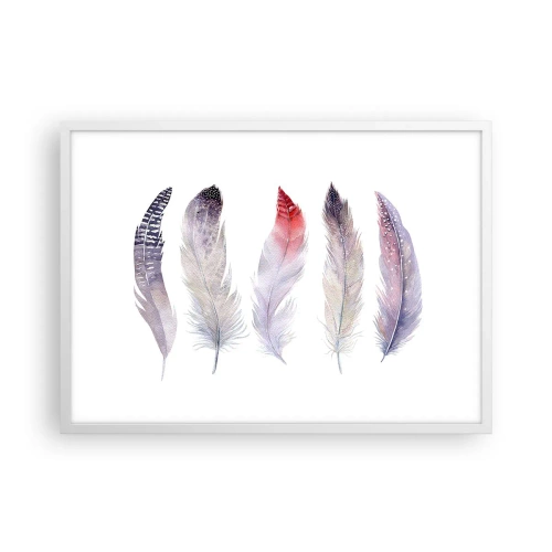 Poszter fekete keretben - Gyengéd, mint a sokszínű köd - 70x50 cm